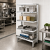 Thumbnail image #2 for Channel Manufacturing BC2048 Freestanding T-Bar Cantilever Shelving, Aluminum, 48