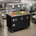 Thumbnail image #2 for Vollrath 4-Well Mobile Hot Food Station Deluxe with Buffet Breath Guard and Enclosed Base, 60-Inch Wide