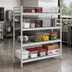 Thumbnail image #2 for Fermostock 4-Tier Perforated Starter Shelving Unit with Polymer Inserts, 64