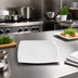 Thumbnail image #3 for Ardesia Bettini 14-Inch Square Porcelain Plate, Bright White
