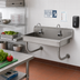 Thumbnail image #2 for Advance Tabco Multiwash Wall Mounted Hand Wash Sink with 2 Electronic Faucets, 40 Inch Wide