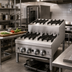 Thumbnail image #2 for Supreme JHPE-4-336-F 36 Inch Gas Step-Up Commercial Hot Plate with 7 Open Burners