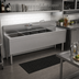 Thumbnail image #2 for Glastender Four-Compartment Stainless Steel Underbar Sink Unit with Right Drainboard, 60 Inch Wide