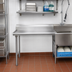 Thumbnail image #2 for Eagle Group Straight Clean Dishtable, Right-to-Left, 36 x 30 Inches, 16/430 Stainless Steel Top