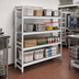 Thumbnail image #2 for Fermostock 4-Tier Starter Shelving Unit with Removable Polymer Inserts, 59