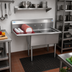 Thumbnail image #2 for KoolMore 48-Inch Two-Compartment 304 Stainless Steel Commercial Sink with Left Drainboard and Backsplash
