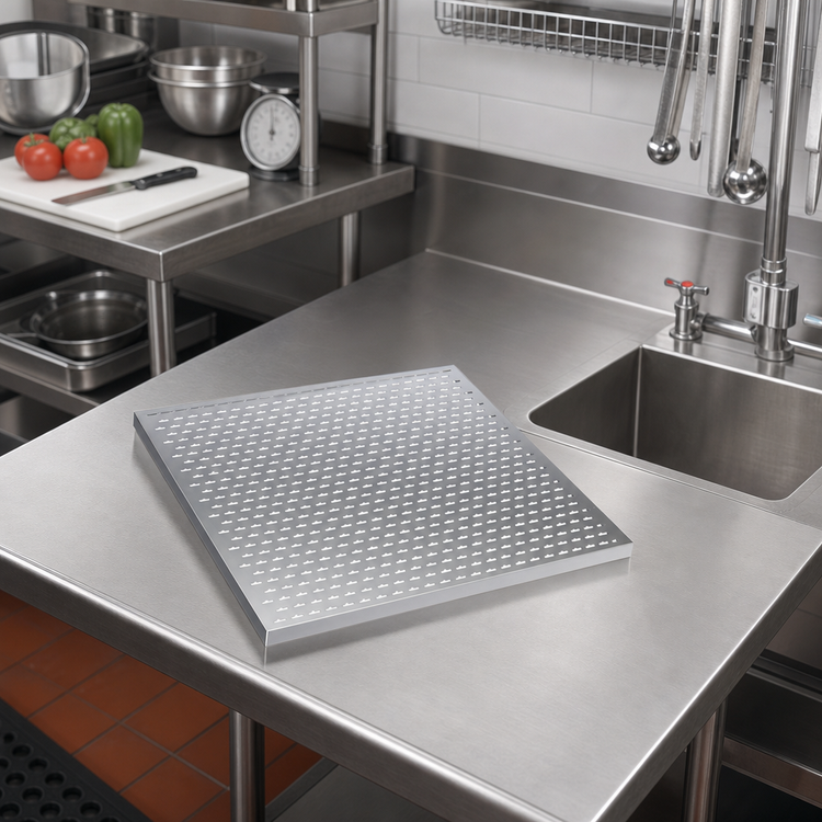 Product image #2 for Krowne Royal Series 24 x 24 Inch Perforated Stainless Steel Drainboard Insert