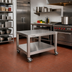 Thumbnail image #2 for Garland 36-Inch Stainless Steel Equipment Stand with Intermediate Shelf and Front-Locking Casters