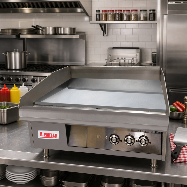 Product image #3 for Lang LG Series 48-Inch Heavy Duty Electric Countertop Griddle with Chrome Plate