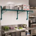 Thumbnail image #2 for Quantum Wall-Mounted Cantilever Wire Shelving Unit, 72 x 12 Inch, Green Epoxy