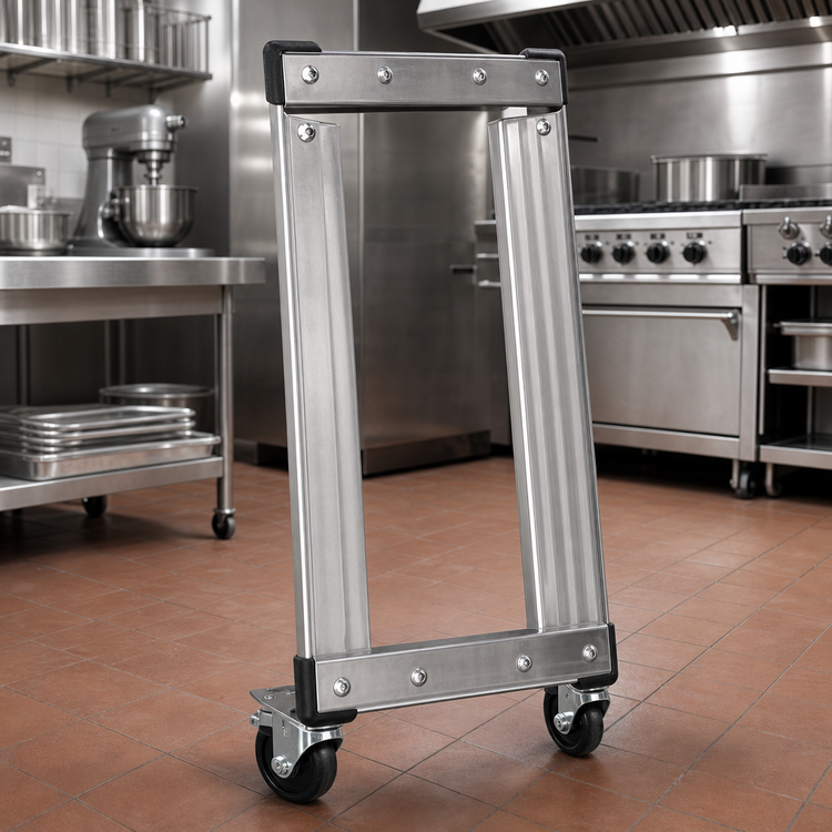 Product image #2 for Metro 18 x 48 Inch Stainless Steel Made-to-Order Truck Dolly Frame with Corner Bumpers