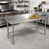 Thumbnail image #2 for Eagle Deluxe Series 108 Inch x 36 Inch Stainless Steel Work Table with 4-1/2 Inch Backsplash