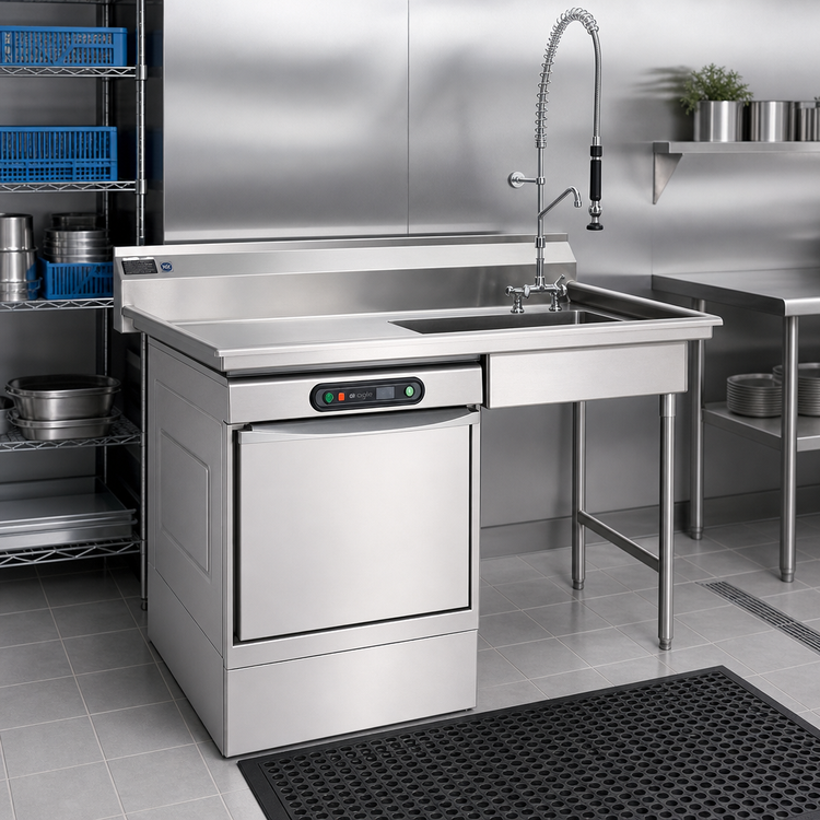 Product image #2 for Eagle Group Soiled Dishtable with Right-Side Sink, 60 Inch
