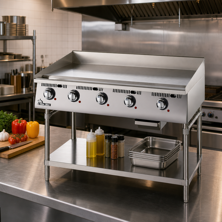 Product image #2 for Ultra-Max 60-Inch Heavy Duty Electric Countertop Griddle with 24-Inch Deep Polished Steel Plate