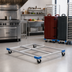 Thumbnail image #2 for Cateraide Open Frame Aluminum Dolly for Up to 3 Sheet Pan Carriers