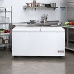 Thumbnail image #2 for Excellence Commercial Products BD-27 Jumbo Chest Freezer, 26.7 Cu. Ft., 2 Locking Solid Hinged Lids, Self-Contained Refrigeration
