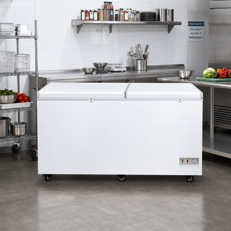 Product image #2 for Excellence Commercial Products BD-27 Jumbo Storage Chest Freezer, 26.7 Cu. Ft., 2 Locking Solid Hinged Lids