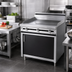 Thumbnail image #2 for Titan JTRH-48G Heavy Duty 48 Inch Cabinet Base Gas Griddle Range with Manual Controls