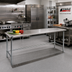 Thumbnail image #2 for Eagle Spec-Master 144-Inch x 36-Inch Stainless Steel Work Table with Rolled Edges and Crossrails