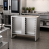 Thumbnail image #2 for Convotherm Stainless Steel Oven Stand, Closed on Three Sides, with 14 Pairs of Shelf Rails for C4 6.10 and 10.10