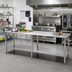 Thumbnail image #2 for Eagle Group Deluxe Series Stainless Steel Work Table with Adjustable Undershelf, 144