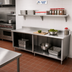 Thumbnail image #2 for Advance Tabco Special Value Series Economy 120-Inch x 24-Inch Open Base Work Table with 5-Inch Backsplash