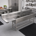 Thumbnail image #2 for John Boos Pro-Bowl 4-Compartment 14-Gauge Stainless Steel Sink with 30-Inch Left Drainboard