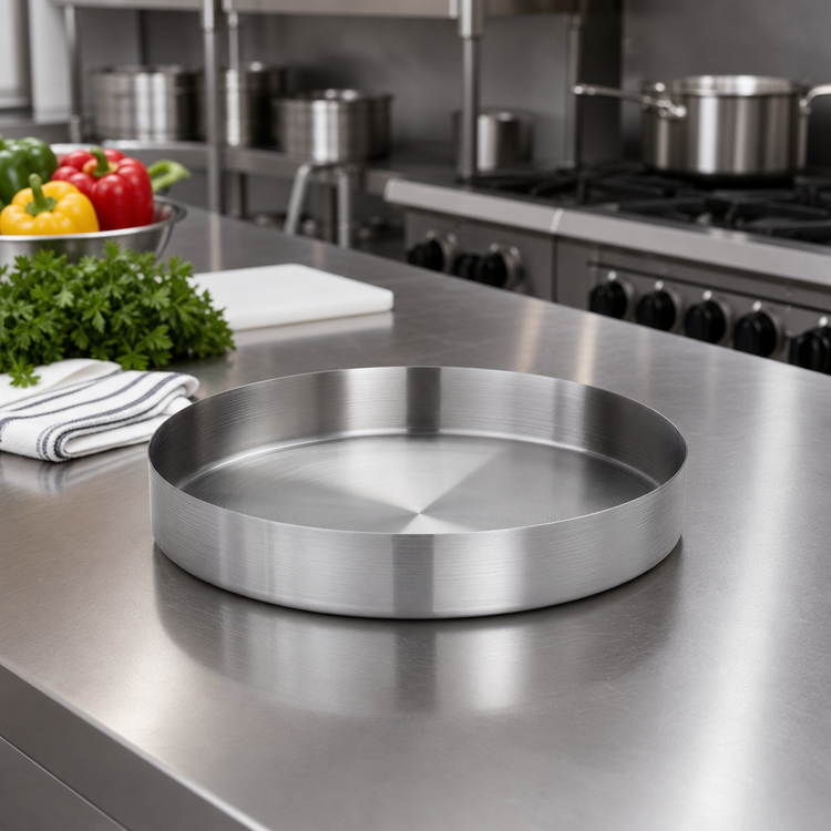 Product image #2 for American Metalcraft Unity Collection 10-Inch Round Stainless Steel Serving Bowl/Tray, 60 oz., Satin Finish