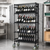Thumbnail image #2 for Mobile Security Wine Bulk Storage Rack with Black Epoxy Antimicrobial Finish