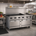 Thumbnail image #2 for Vulcan Endurance 72-Inch Stainless Steel Gas Restaurant Range with 8 Open Burners, 24-Inch Thermostatic Griddle, Standard Oven, and Convection Oven