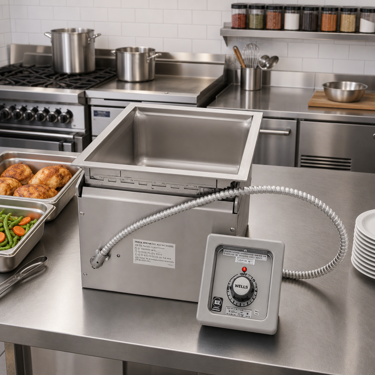Product image #2 for Wells Top-Mount Drop-In Electric Hot Well with 1 Full-Size Pan Opening