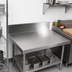 Thumbnail image #2 for John Boos Stainless Steel Countertop with 6-Inch Boxed Backsplash, 36-Inch x 30-Inch x 1-1/2-Inch Thick
