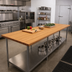Thumbnail image #2 for John Boos Appalachian Red Oak Island Countertop, 144 x 27 x 1-1/2 Inch, Edge Grain, Penetrating Oil Finish
