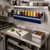 Thumbnail image #2 for Advance Tabco Prestige Supreme 36-Inch Single Tier Hang-On Stainless Steel Speed Rail, 9-Bottle Capacity