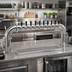 Thumbnail image #2 for Glastender PP-10-SS Pipe Pass-Thru Air-Cooled Countertop Draft Dispensing Tower with 10 Faucets