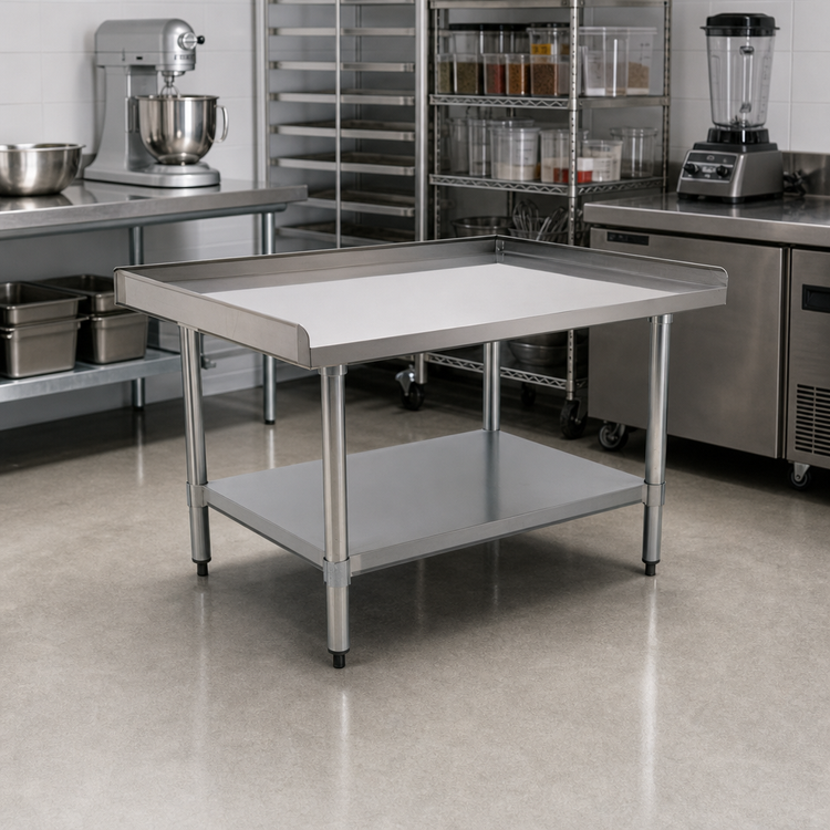 Product image #2 for BlendPort® 24"W x 30"D Stainless Steel Equipment Stand with Adjustable Undershelf