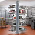Thumbnail image #2 for Eagle Group Back-To-Back Aluminum Cantilever Shelving Upright, 48-Inch Floor-To-Ceiling Mount