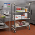 Thumbnail image #2 for Cambro Camshelving Elements XTRA High Density Top Rail 4-Shelf Solid Mobile Starter Unit, 24