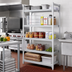 Thumbnail image #2 for Cambro Camshelving Elements XTRA 21-Inch x 48-Inch Solid Universal Shelf Kit, 5-Shelf, Speckled Gray