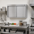 Thumbnail image #2 for Eagle Group 36-Inch Wall-Mounted Stainless Steel Cabinet with Sliding Doors