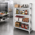 Thumbnail image #3 for Cambro Camshelving Premium 24 Inch Deep x 42 Inch Wide x 72 Inch High 4-Shelf Vented Add-On Polymer Shelving Unit, Speckled Gray