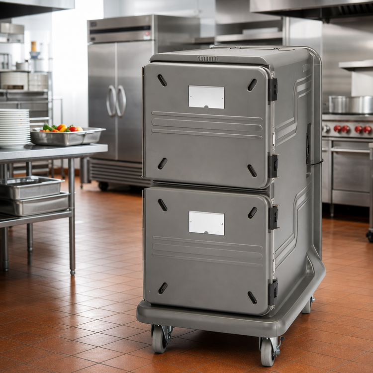 Product image #2 for Cambro Pro Cart Ultra Electric Hot/Passive Front-Loading Food Pan Carrier