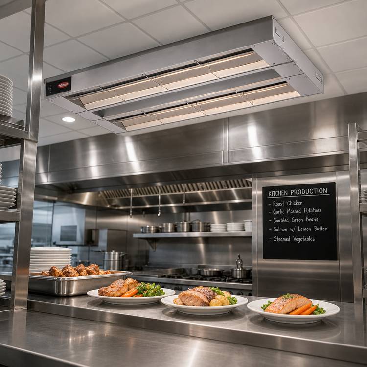 Product image #2 for Hatco Glo-Ray 42-Inch Double-Rod Infrared Strip Heater, 1.35 kW, Unlighted, Aluminum