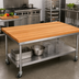 Thumbnail image #2 for John Boos Appalachian 48-Inch x 27-Inch Edge Grain Red Oak Island Countertop with Varnique Finish