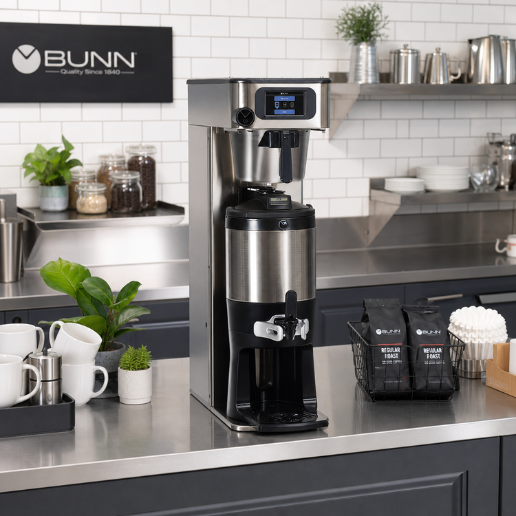 Product image #2 for BUNN Infusion Series Tall Platinum Edition Single Plumbed Automatic Fill Airpot Coffee Brewer