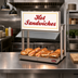 Thumbnail image #2 for Hatco Glo-Ray® Single Horizontal Shelf Countertop Display Warmer with Heated Base and Infrared Top Heat