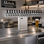 Thumbnail image #2 for Perlick Corporation 4006-16B 16-Faucet Countertop Glycol-Cooled Stainless Steel Bridge Tee Draft Beer Tower