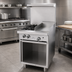 Thumbnail image #2 for Garland G Starfire Pro 24-Inch Gas Restaurant Range with 2 Open Burners, 12-Inch Griddle, and Open Storage Base