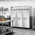 Thumbnail image #2 for Continental Refrigerator 3FNHD Three-Section Standard Depth Reach-In Freezer with Half-Height Solid Doors
