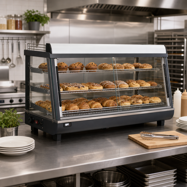 Product image #2 for BakeMax Titan Series 48-Inch Countertop Heated Warmer/Display Case, Full/Self-Service